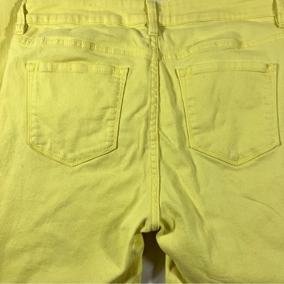 NYDJ Bright Yellow Lift Tuck Technology Ankle Jeans Womens Size 8 - Picture 9 of 9